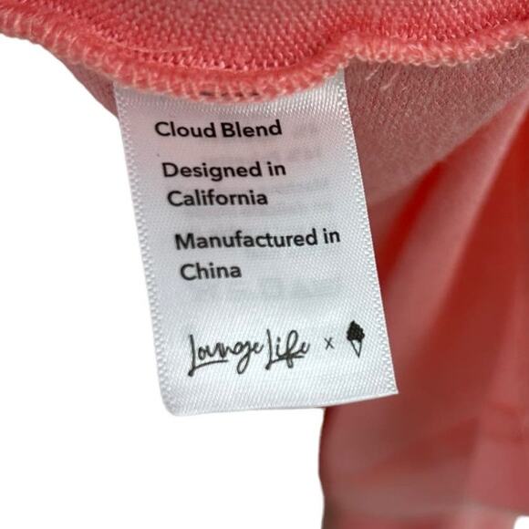 NWT Lounge Life X Soft Serve Cloud Blend Pink Long Sleeve Top Large - Picture 4 of 6